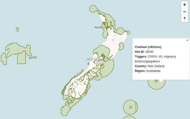 Preview of Key biodiversity areas